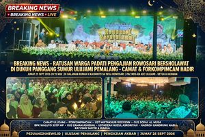 Ratusan Warga Padati Pengajian Rowosari Bersholawat di Dukuh Panggang Sumur Ulujami Pemalang – Camat & Forkompimcam Hadir, Gandrung Nabi Meriahkan Acara
